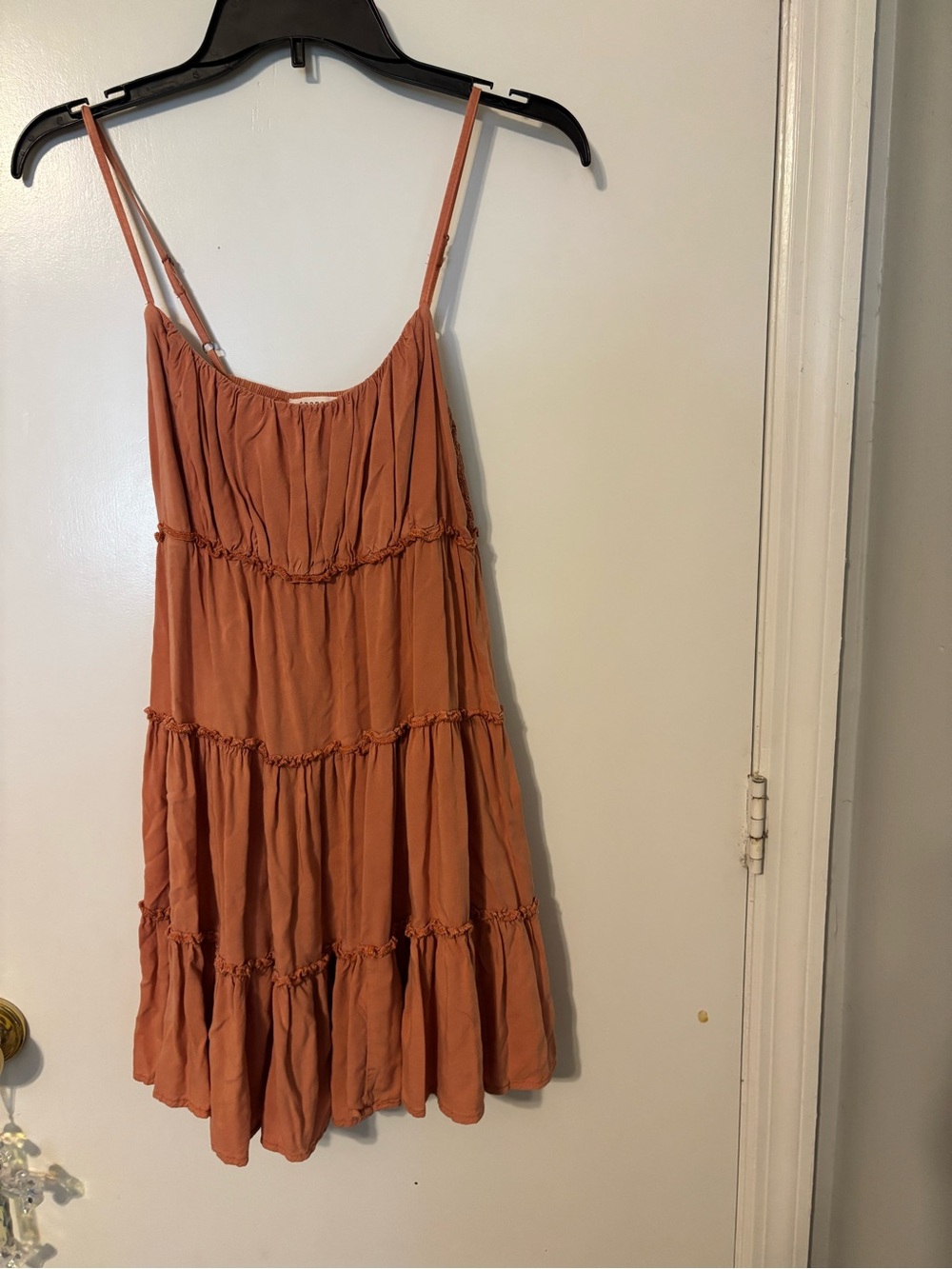 Aeropostale Rust Orange Smocked Neck Sundress - Picture 2 of 4